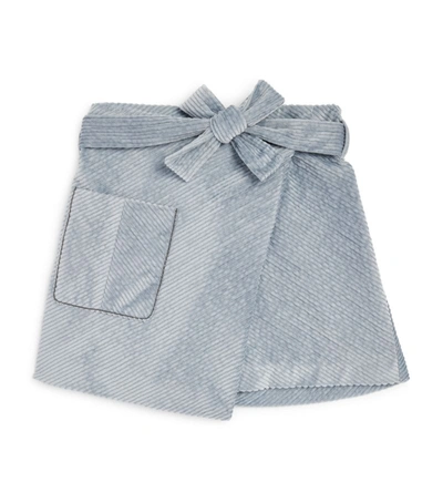 Brunello Cucinelli Corduroy Skort (4-7 Years) In Blue