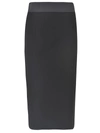 Dolce & Gabbana Dolce And Gabbana Black Cady Skirt In Black