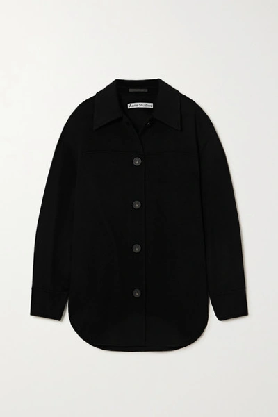 ジャケット・アウター Acne Studios Wool Shirt Jacket 46 Acne Studios Wool Shirt Jacket In Black | ModeSens