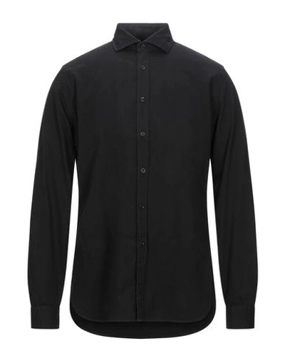 Xacus Solid Color Shirt In Black