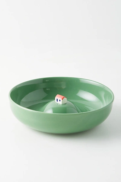 Anthropologie House On A Hill Bowl In Green