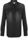 DONDUP BLACK DENIM SHIRT