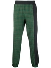 VIVIENNE WESTWOOD CHECK-PRINT TRACK TROUSERS