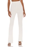 PRIVACY PLEASE RIBBED FLARE PANT,PRIP-WP39