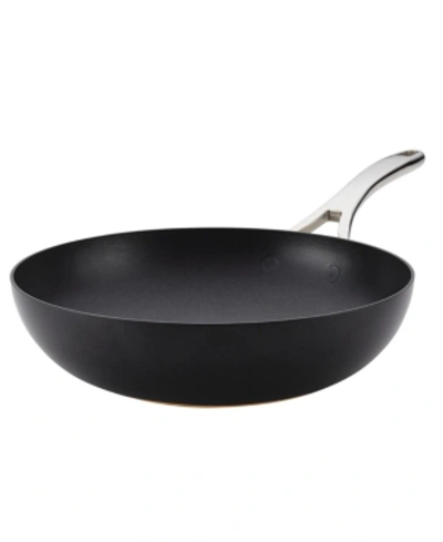 Anolon Nouvelle Copper Luxe Hard-anodized Nonstick Stir Fry, 12", Onyx