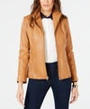 COLE HAAN PETITE LEATHER JACKET