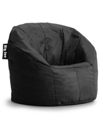 Furniture Big Joe Bea Coasta Faux-leather Bean Bag Chair In Stretch Limo Black