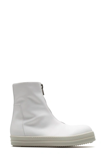 Drkshdw Zipfront Sneakers In Bianco/bianco