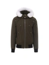 Moose Knuckles Ballistic Bomber Jacket In Green In Green