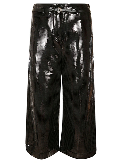 Ermanno Scervino Cropped Length Trousers In Black