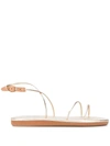 Ancient Greek Sandals Angel Slingback Sandals In Metallic