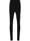 Wardrobe.nyc Wardrobe. Nyc Womens Black Tapered High-rise Stretch-woven Leggings L In Black
