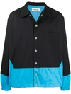 Ambush Two-tone Buttoned Jacket In Black