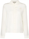 GUCCI EMBROIDERED CRÊPE BLOUSE