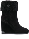MONCLER ZANNIE WEDGE BOOTS