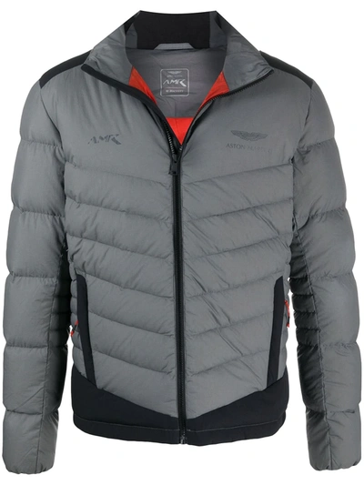 Hackett Aston Martin Racing Sub Zero Jacket In Grey