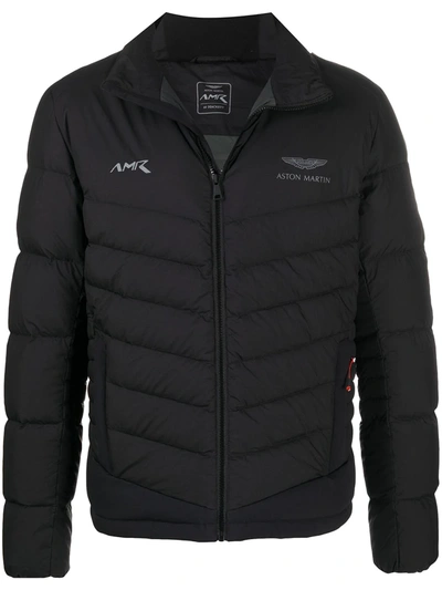 Hackett Aston Martin Racing Sub Zero Jacket In Black