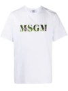 MSGM EMBROIDERED LOGO T-SHIRT