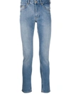VERSACE JEANS COUTURE SKINNY-FIT WASHED JEANS