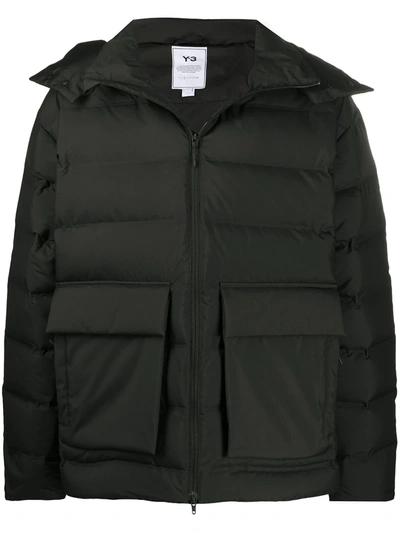 Y-3 Padded Down Jacket In Black