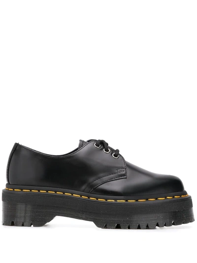 Dr. Martens' Flatform Brogues In Black