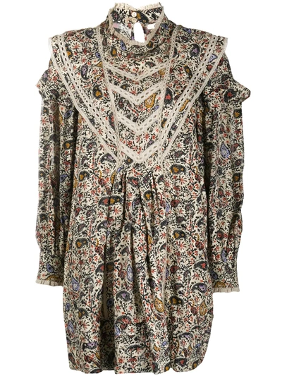 Isabel Marant Étoile Rebel Floral Dress In Neutrals