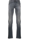 JACOB COHEN MID-RISE STRAIGHT-LEG JEANS