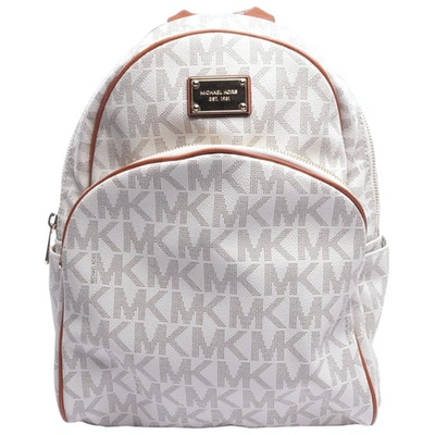 Pre-owned Michael Kors Beige Cotton Backpack