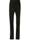RICK OWENS DRKSHDW PANELLED MID-RISE STRAIGHT LEG TROUSERS