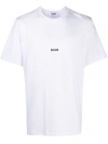 Msgm Logo Print T-shirt In White