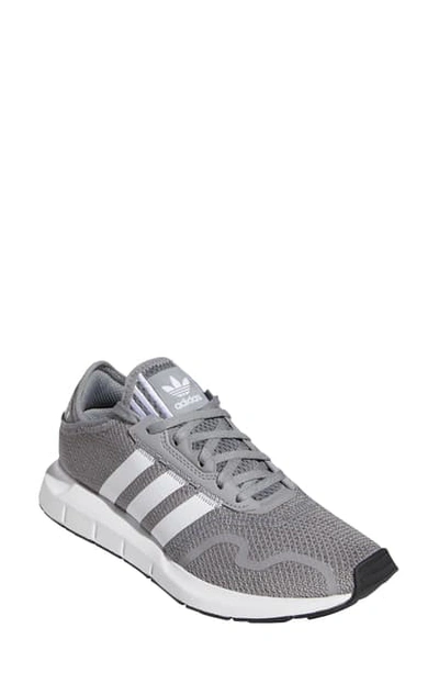 Adidas Originals Kids' Swift Run X Sneaker In Grey/ White/ Core Black