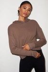 LNA RAVEN WAFFLE HOODIE- TAUPE,FW2084
