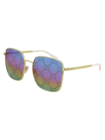 Gucci Gg0802s Gold Sunglasses