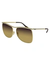 GUCCI 15NJ3X20A,GG0820S 003 GOLD GOLD YELLOW