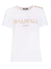 BALMAIN BTN VINTAGE LOGO T-SHIRT,11533065