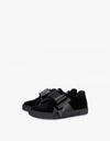 MOSCHINO Slip on sneakers in velvet Maxi Bow