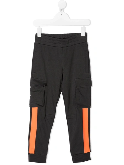 Stella Mccartney Kids' Side-stripe Track Trousers In Grey