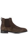 ERMENEGILDO ZEGNA LEATHER ANKLE BOOTS