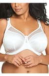 Goddess Keira Side Support Wire-free Bra In White
