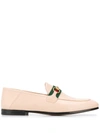 GUCCI BRIXTON LEATHER LOAFERS
