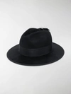 GUCCI FEATHER-EMBELLISHED FEDORA HAT,15706379
