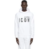 DSQUARED2 DSQUARED2 WHITE ICON HOODIE