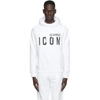 Dsquared2 Icon Hooded Drawstring Sweatshirt In Multi