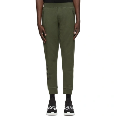 Dsquared2 Green Icon Ski-fit Lounge Trousers In 814 Brown