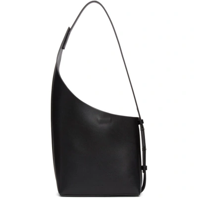 Aesther Ekme Demi Lune Asymmetric Bucket Bag In Black