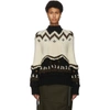 SACAI OFF-WHITE CHUNKY KNIT SWEATER