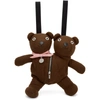 MARC JACOBS MARC JACOBS BROWN HEAVEN BY MARC JACOBS DOUBLE-HEADED TEDDY BACKPACK