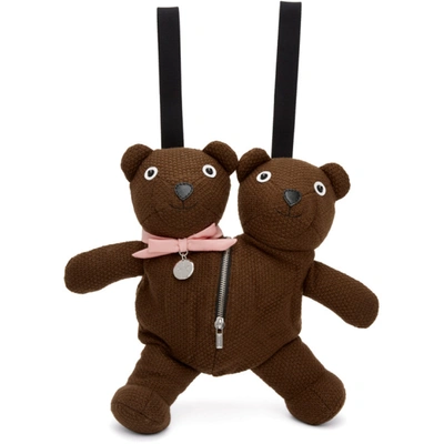 Marc Jacobs Brown Heaven By  Double-headed Teddy Backpack