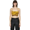 MARC JACOBS YELLOW & BROWN HEAVEN BY MARC JACOBS TECHNO TANK TOP