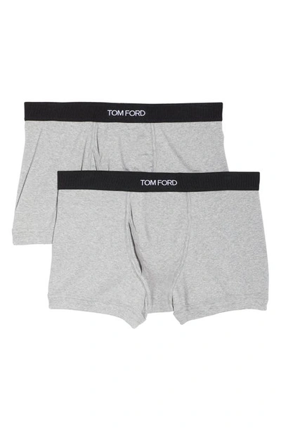 TOM FORD 2-PACK COTTON JERSEY BOXER BRIEFS,T4XC31040